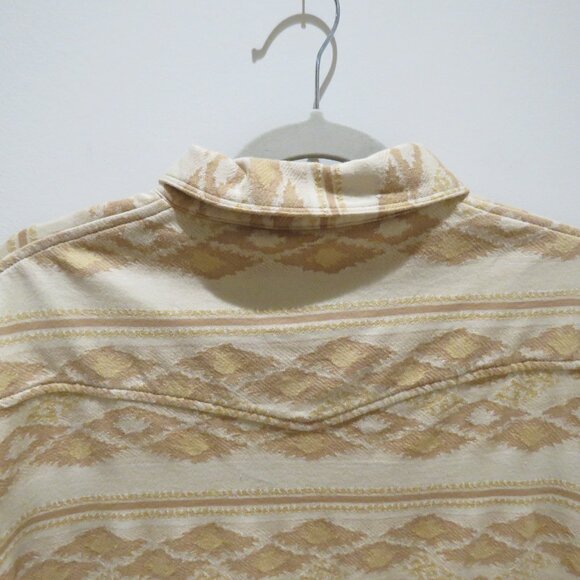 HOWLER BROS. Ranchero Polo Shirt Taki Jacquard Brown Rice Western Pearl Snap - Picture 14 of 16